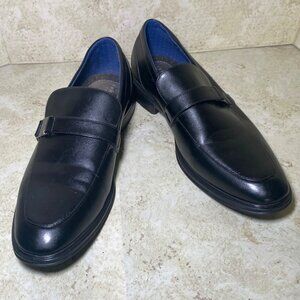 Perry Ellis Portfolio Mens Black Loafers Casual Preppy Career Wear *READ*